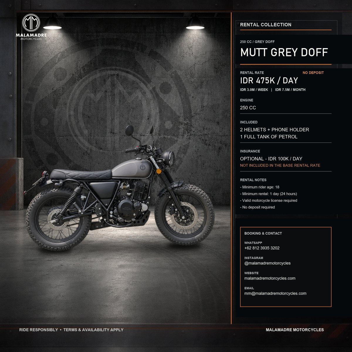 Mutt 250 Grey Doff