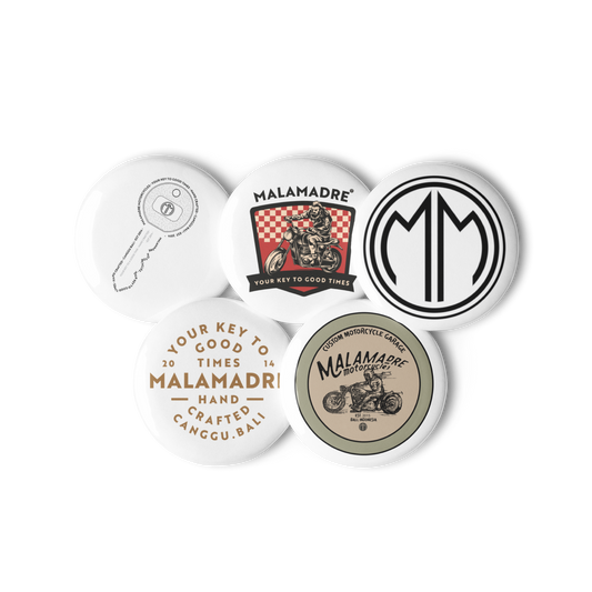 Set of pin buttons