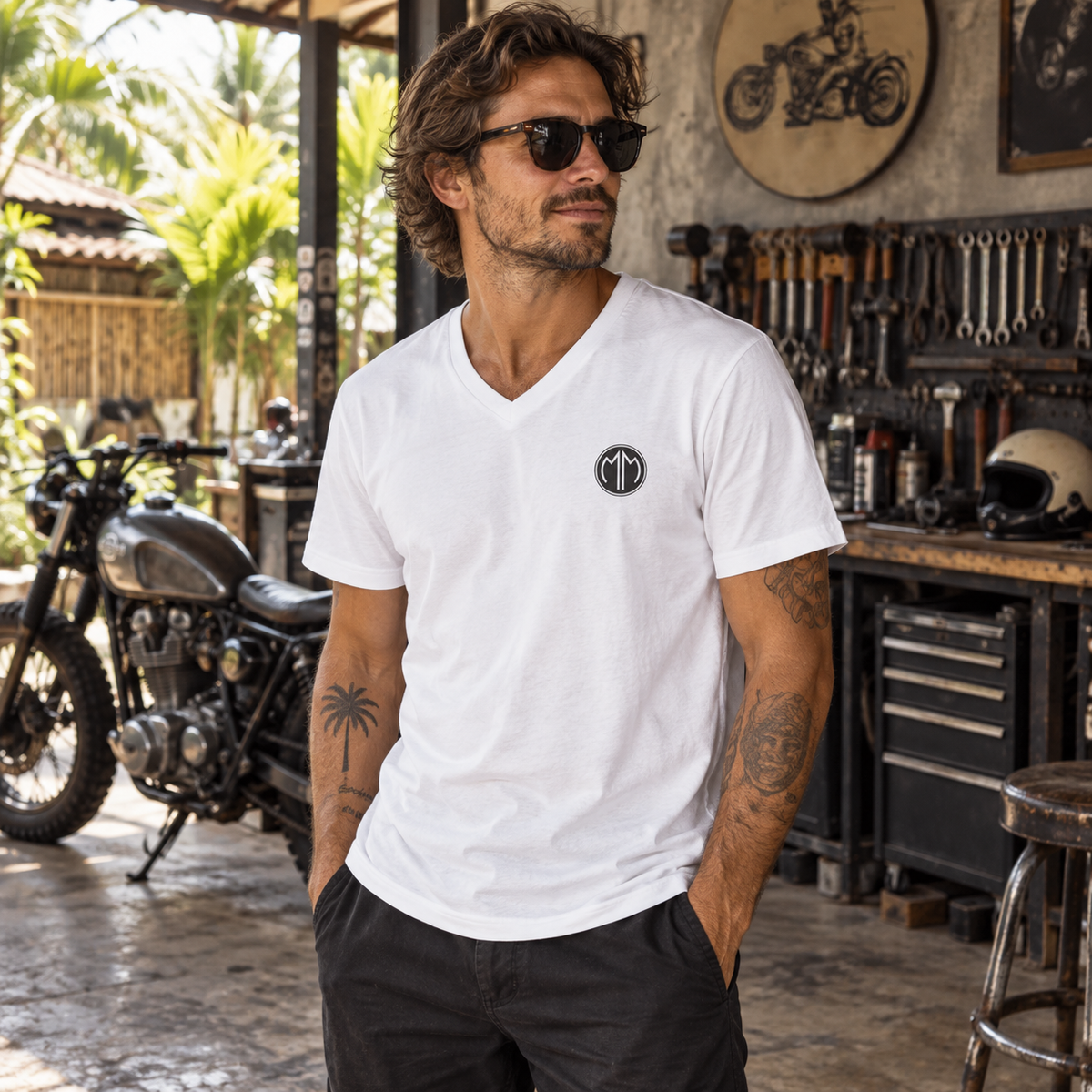 MM RIDER V-Neck T-Shirt